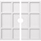 Ekena Millwork Rubik Architectural Grade PVC Contemporary Ceiling Medallion, Two Piece, 26"OD x 3"ID x 9"C x 1"P CMP26RK2-03000 - alternate 1